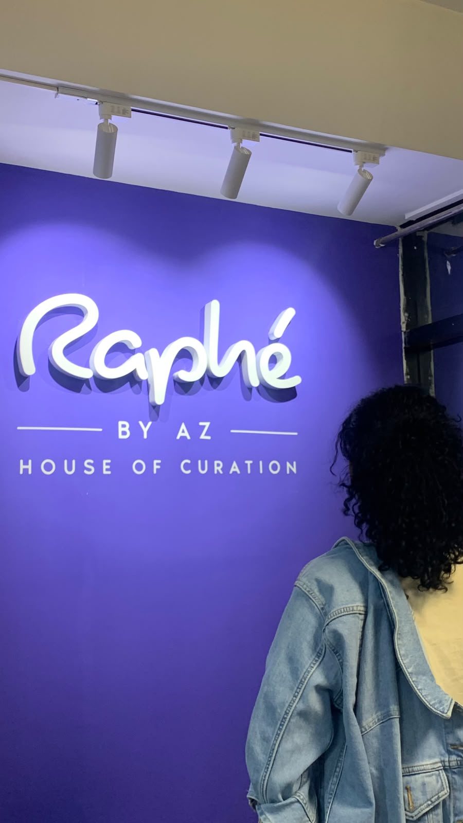 The Raphé by AZ signage wall at the Bengaluru studio